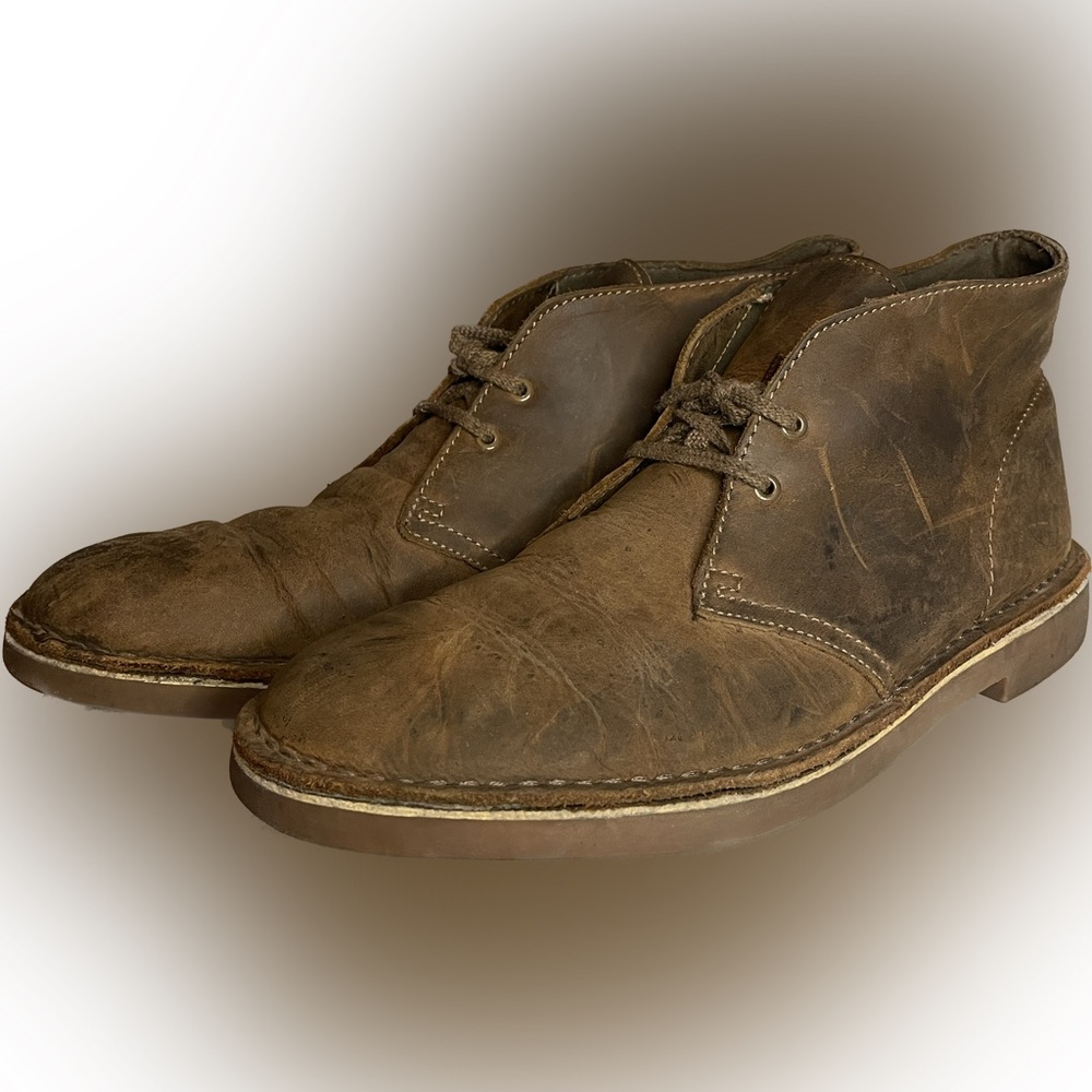 Clarks Bushacre II Chukka Boots - Men’s 9.5 - Chocolate Brown - Good Condition